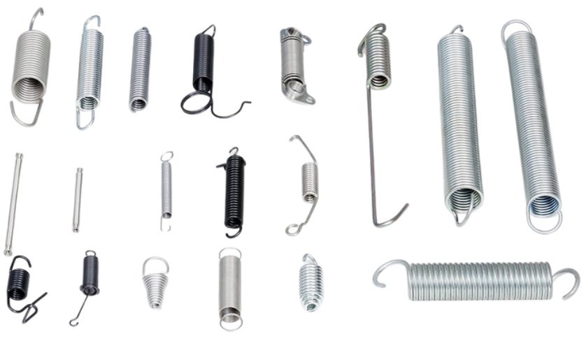 Custom extension springs with formed hooks made by AOFENG SPRING Thailand