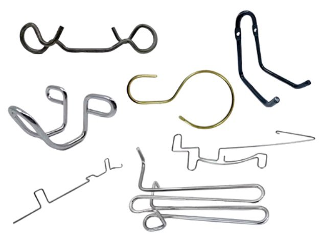 Custom bent wire forms and wire components made in Rayong, Thailand
